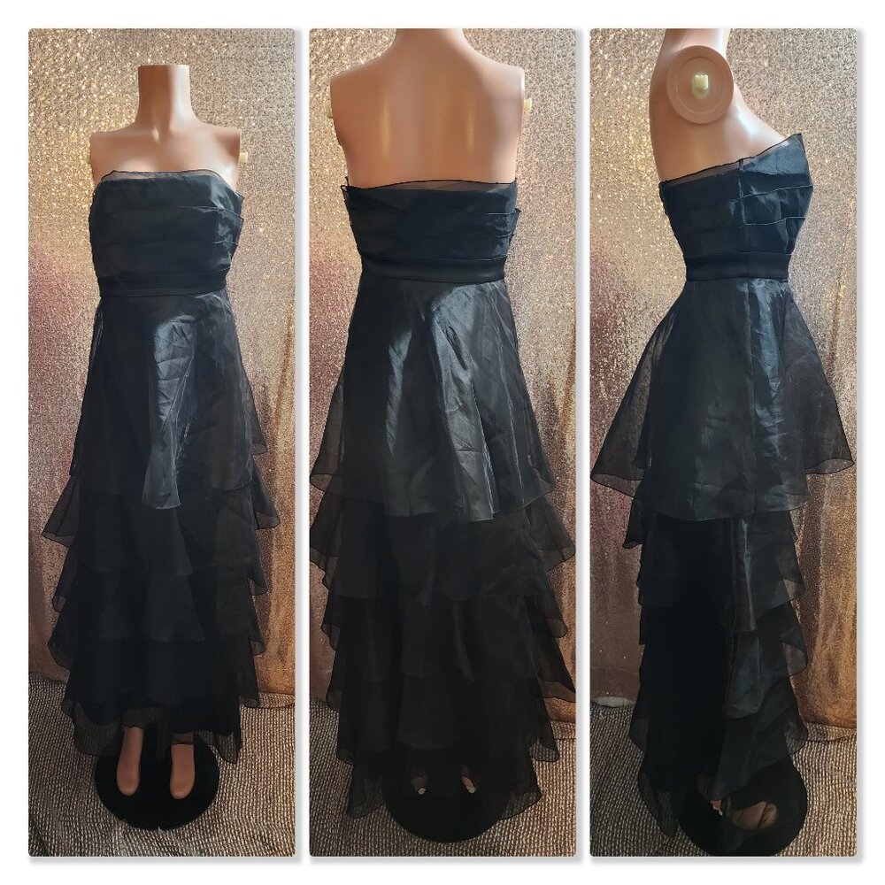 Black Long Strapless Dress